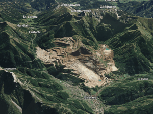 Iron Mountain Terrain Google Earth View